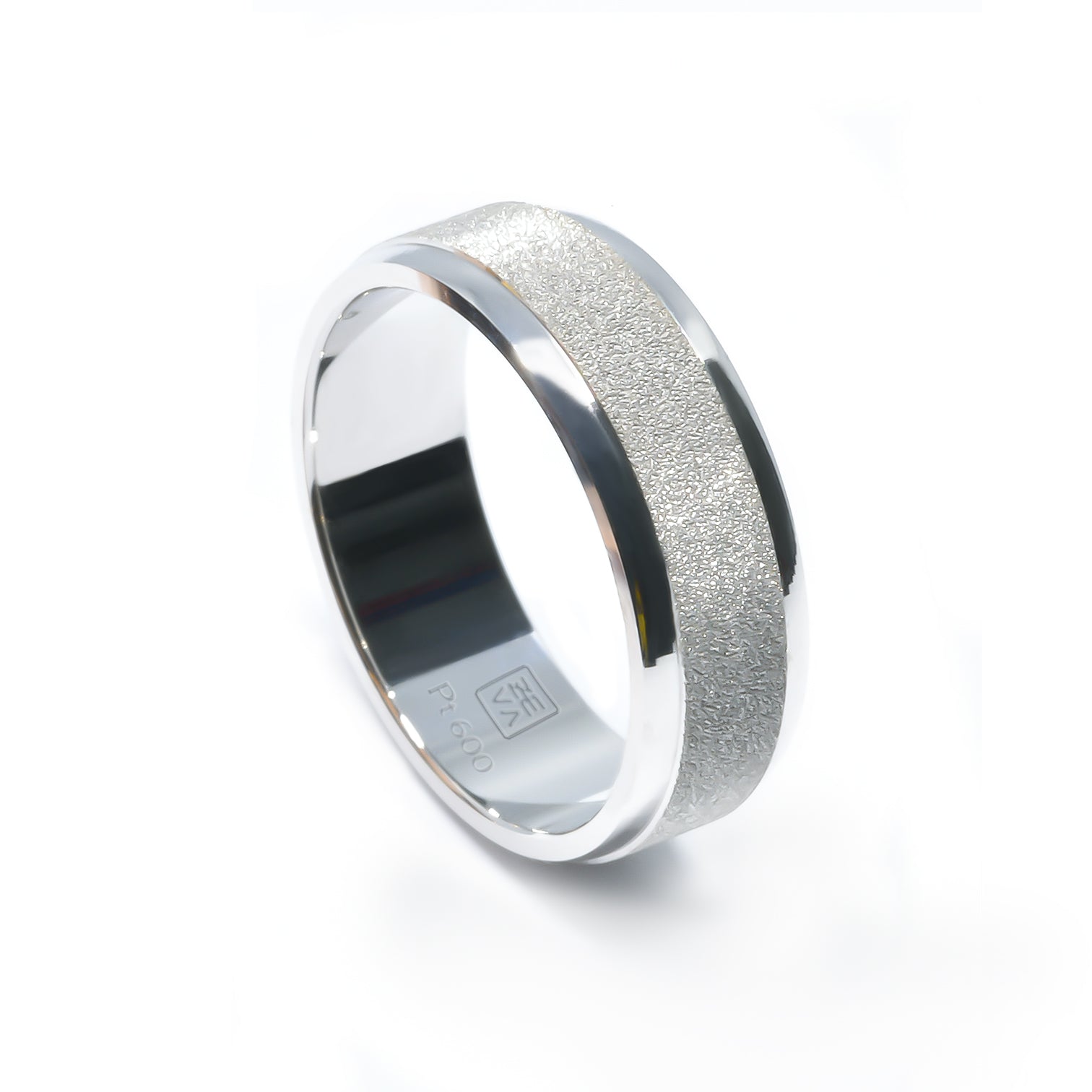 Ring EARTH IS ROUND 6mm Platinum 600