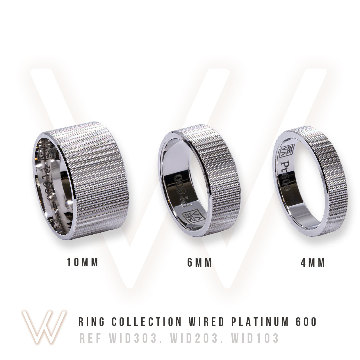 Ring WIRED 4mm Platinum 600