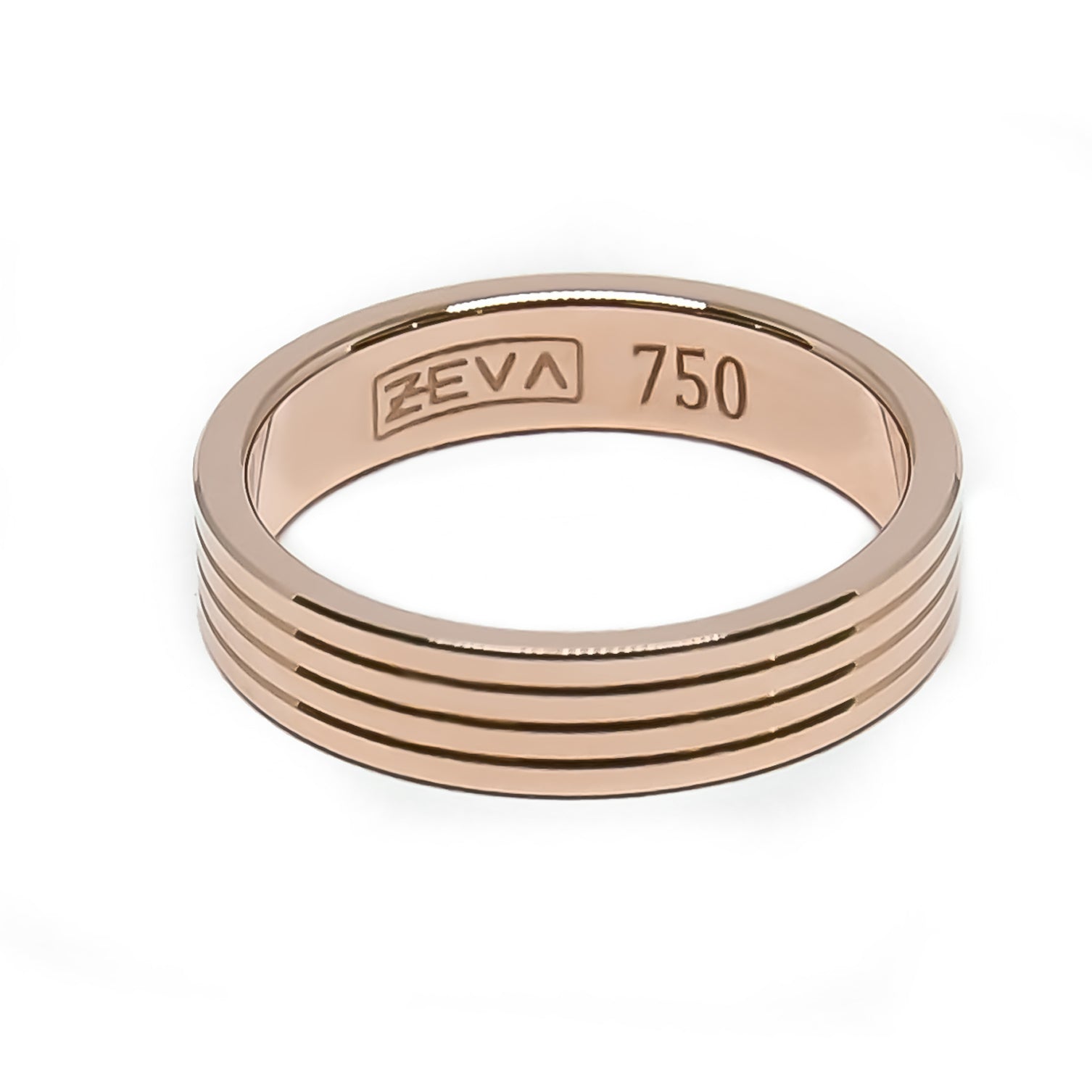 Ring MOTION 4mm red gold 18k 750
