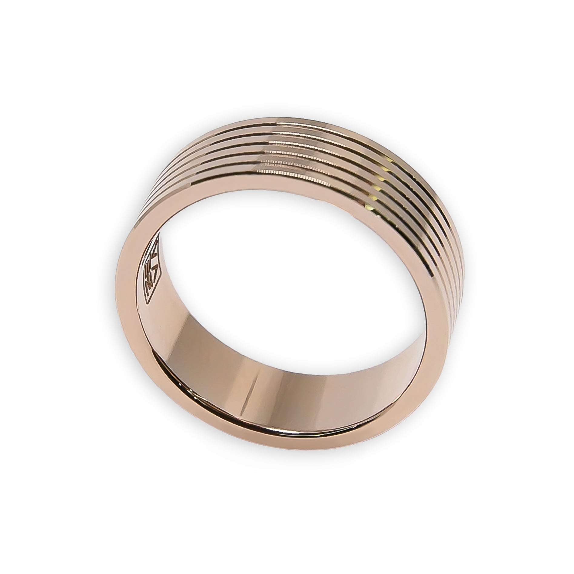Ring MOTION 6mm red gold 18k 750