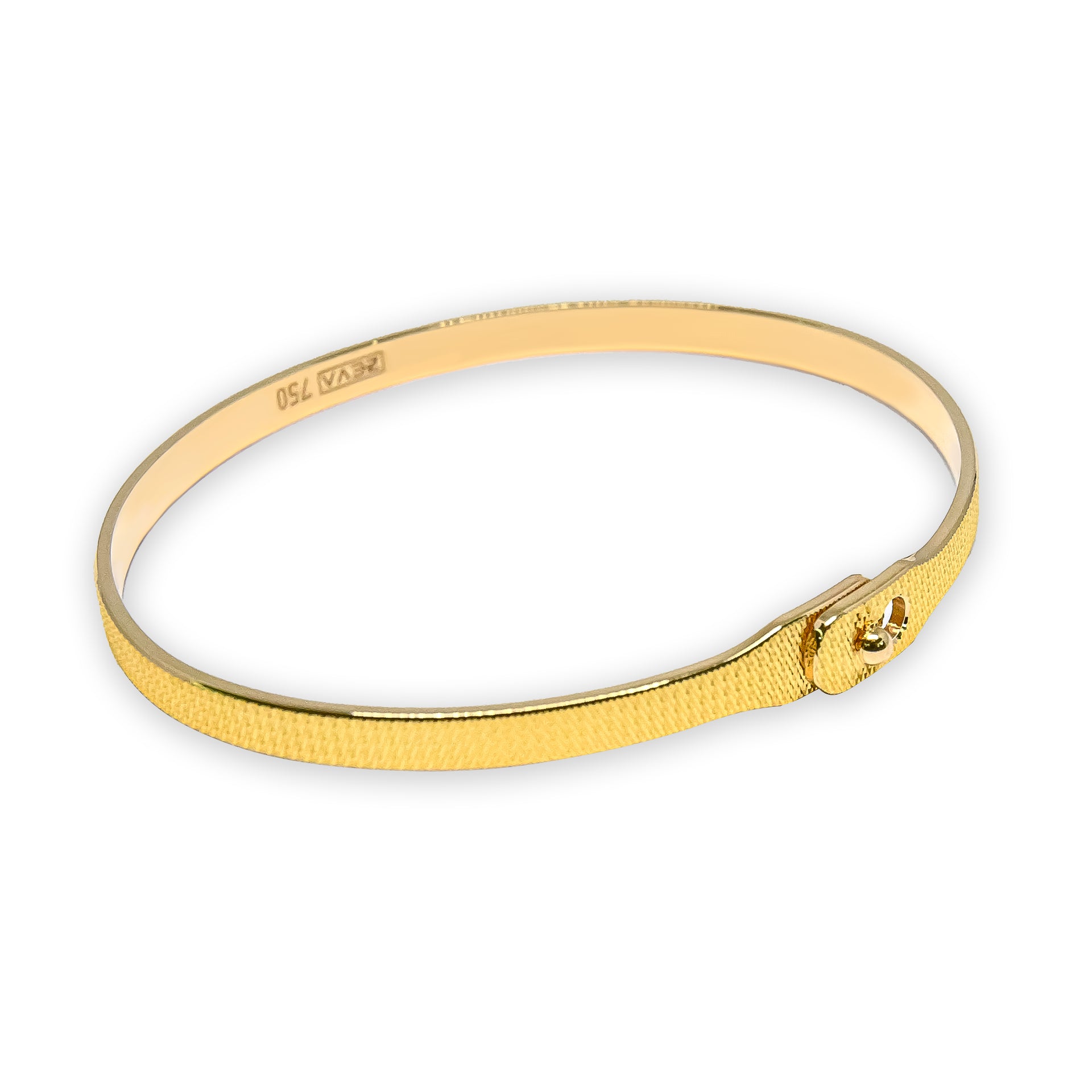 Bracelet WIRED 4mm flexible with pin claps yellow gold 18k 750