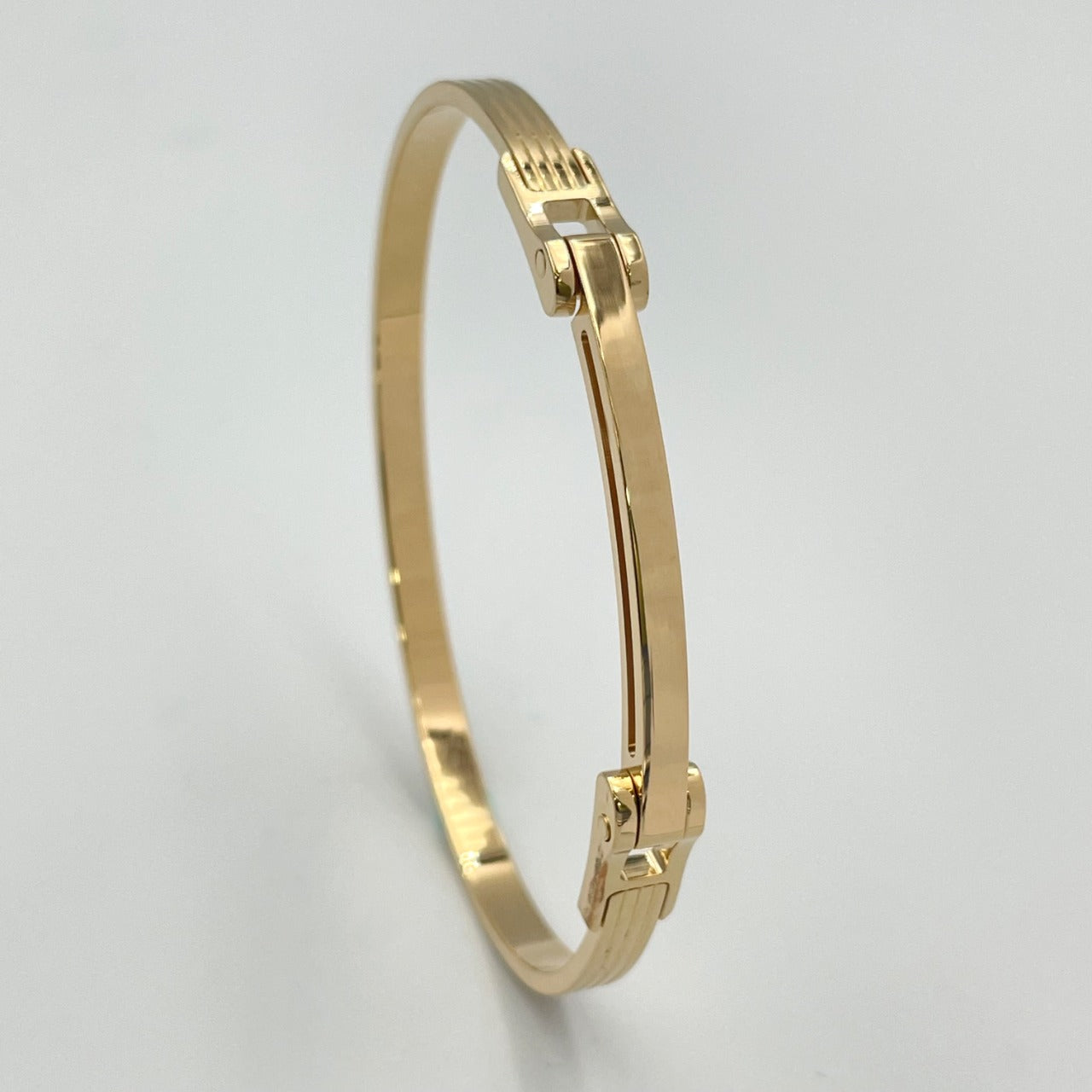 Bracelet MOTION-H 4mm with hinge white gold 18k 750