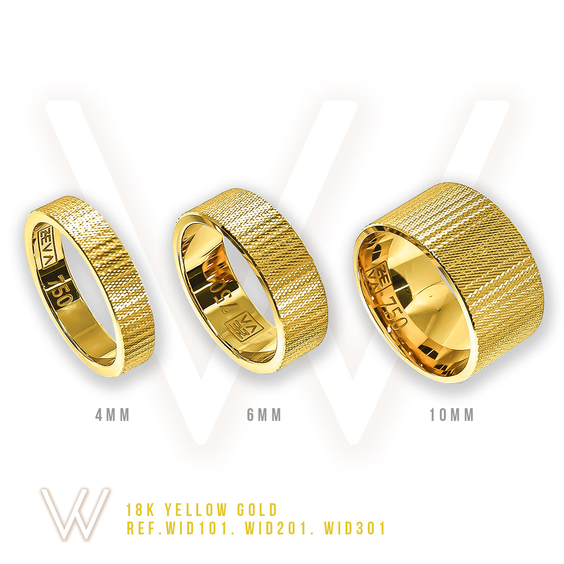 Ring WIRED 4mm yellow gold 18K