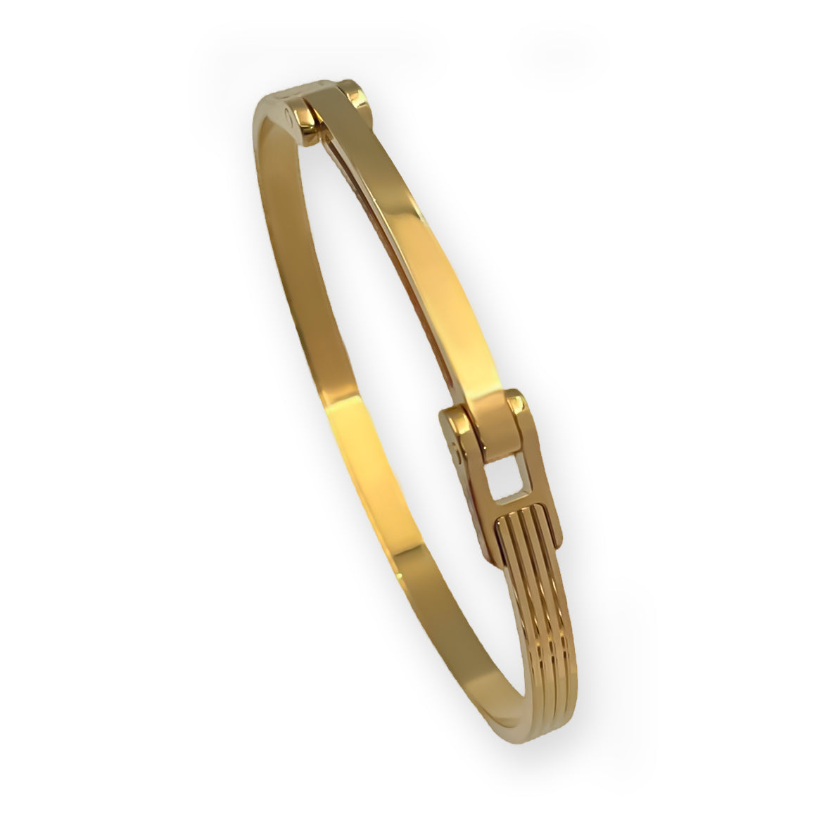 Bracelet MOTION-H 4mm with hinge yellow gold 18k 750