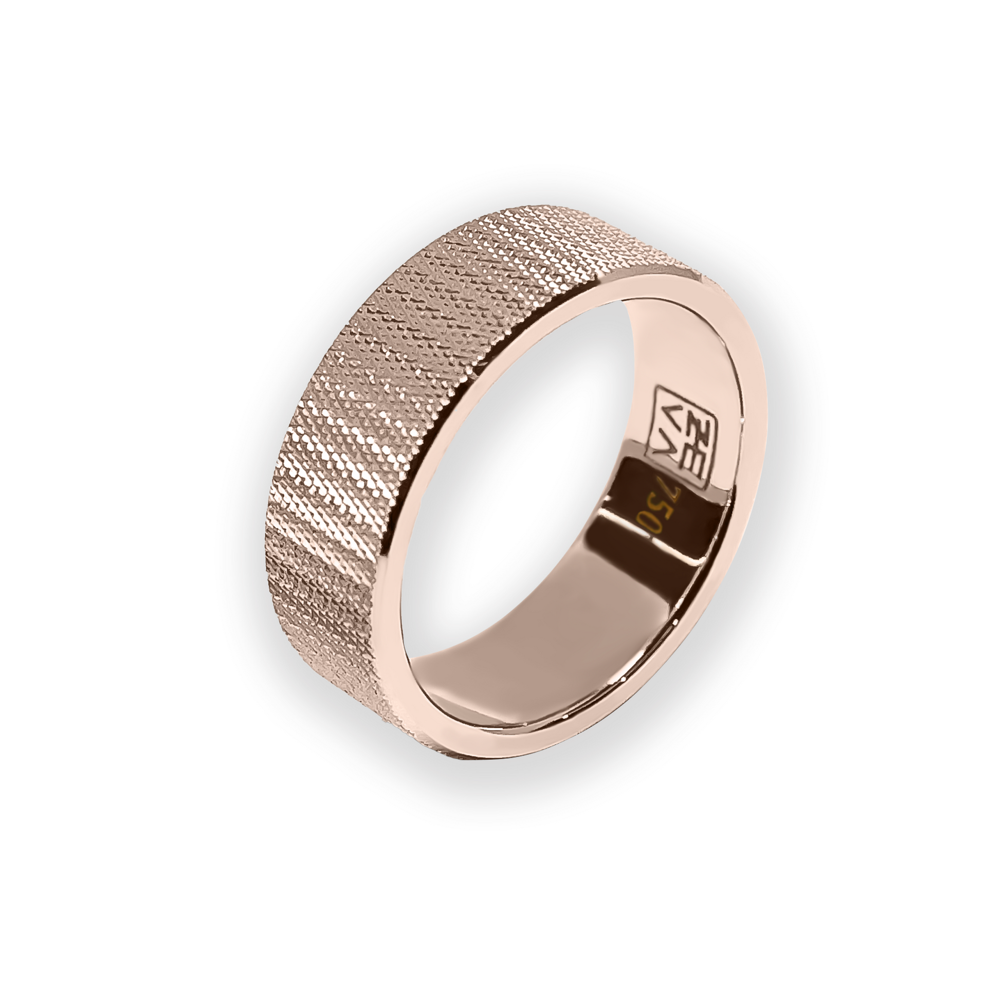 Ring WIRED 6mm red gold 18K