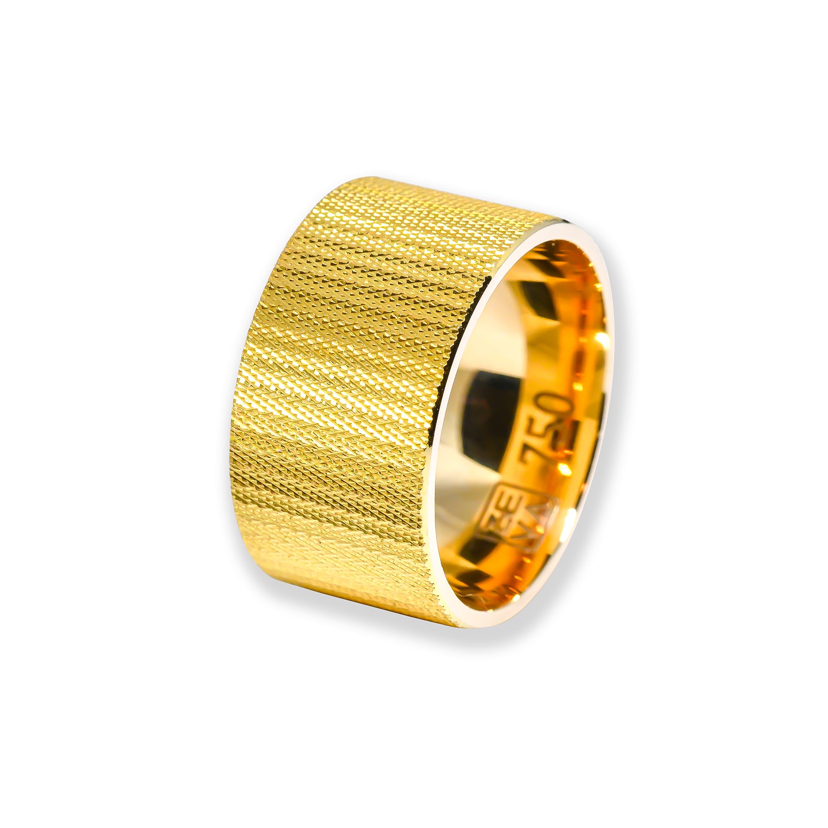 Ring WIRED 10mm yellow gold 18K